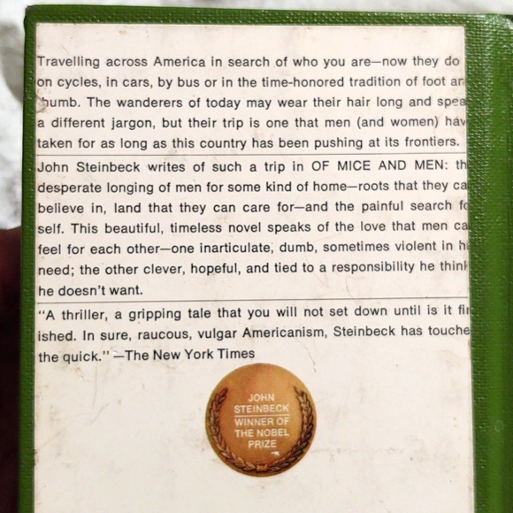 Of Mice and Men -by Steinbeck - Picture 3 of 3